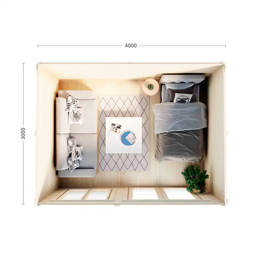 Friggebod Luoman Lillevilla 387