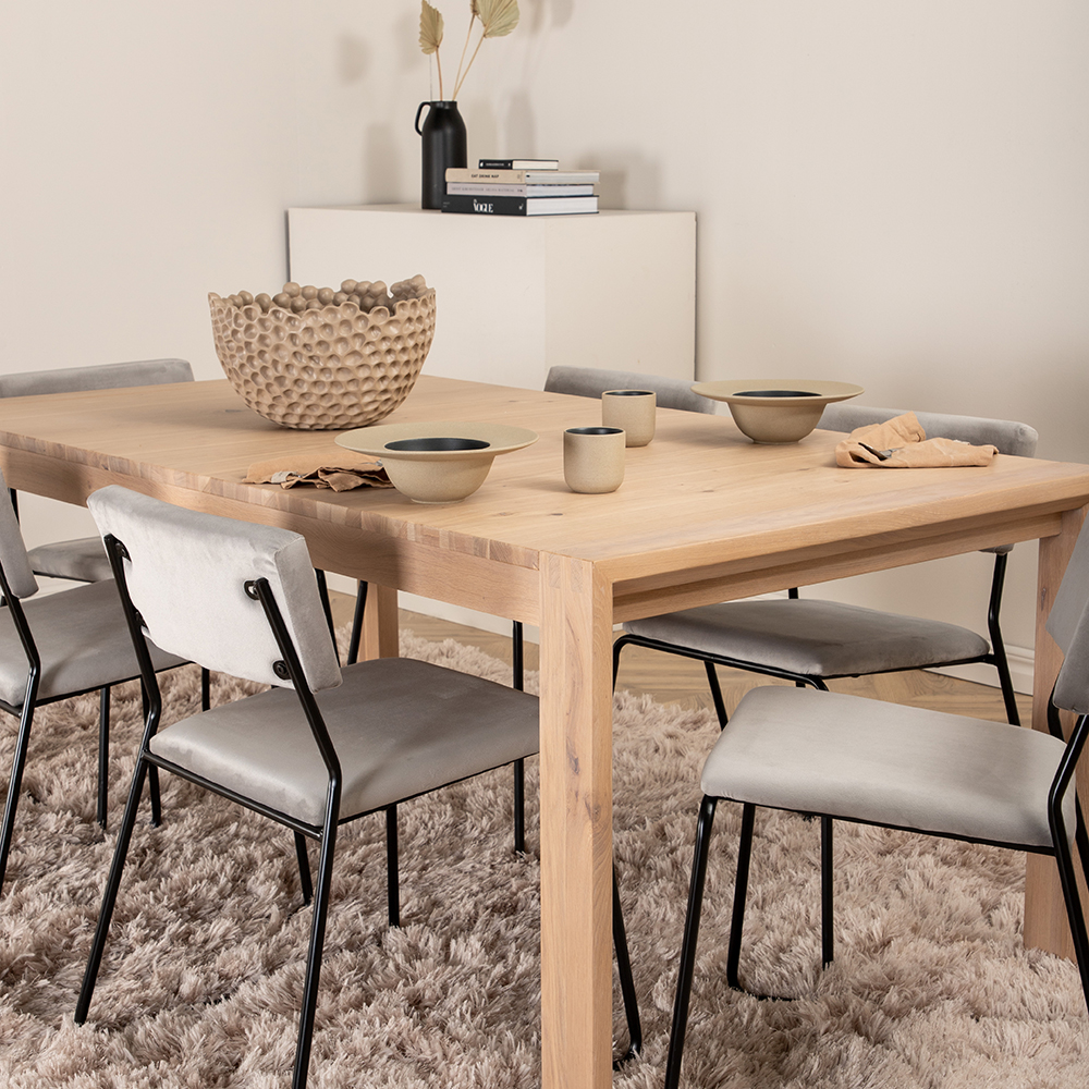 Matgrupp Venture Home Shy med 6 Kungshamn Stolar