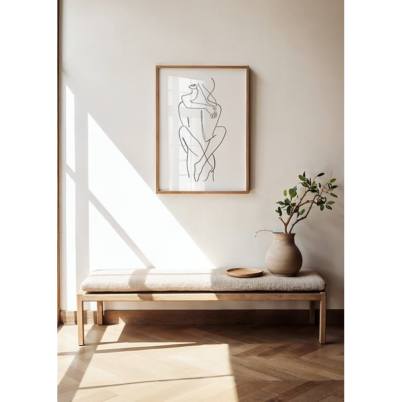 Poster Gallerix Holding Bodies Line Art