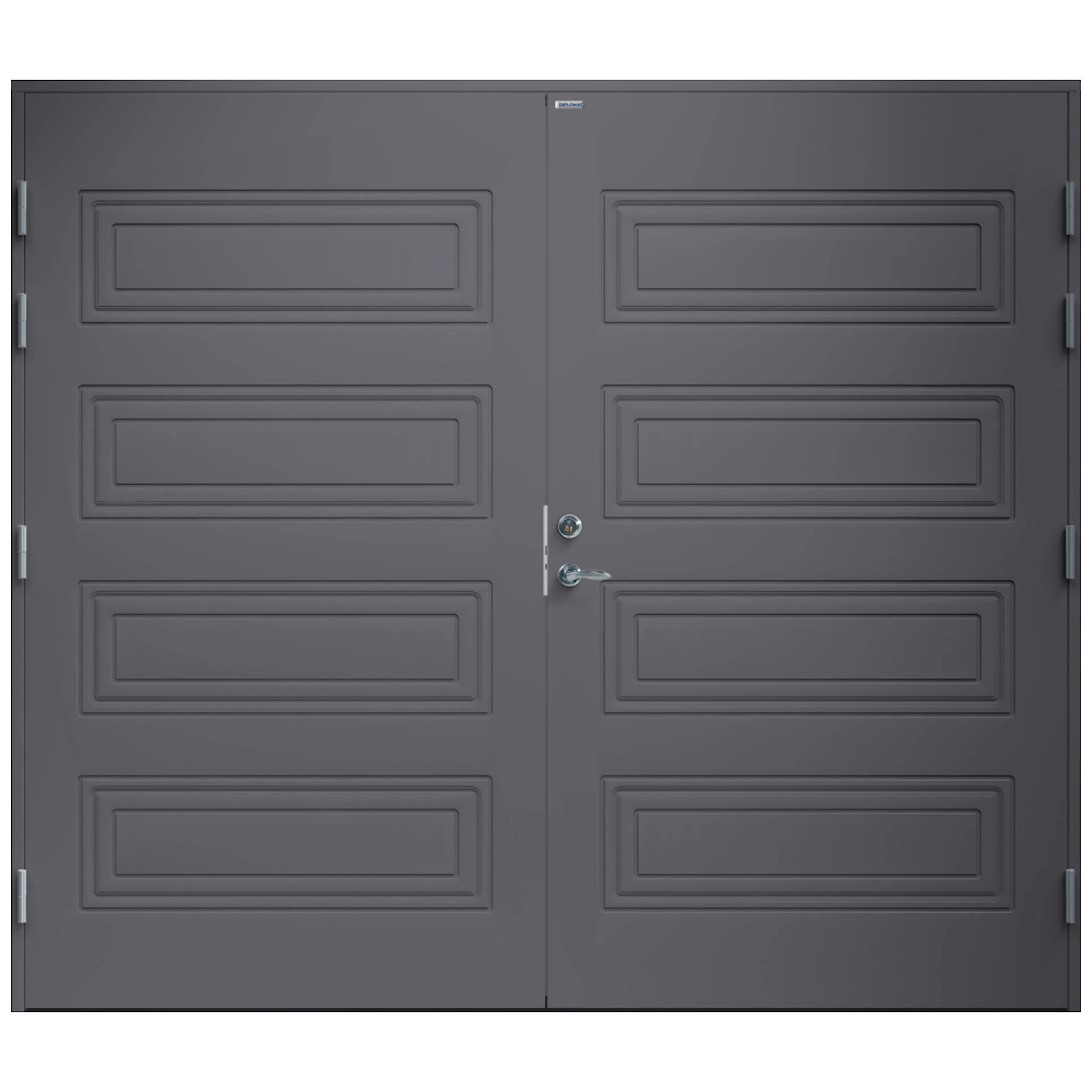 Garagedörr Karina 24x21 NCS S-6502-B, Grå BxH: 240x210 cm, Grafitgrå
