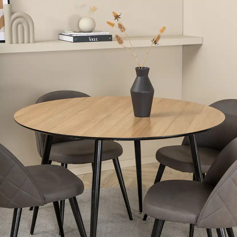 Matgrupp Venture Home Silvia med 4 Valentina Stitcthes Stolar Mikrofiber