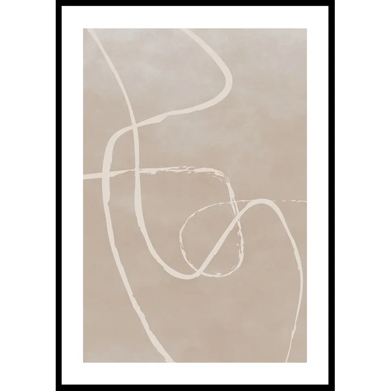 Poster Gallerix Line Art Inverted No1