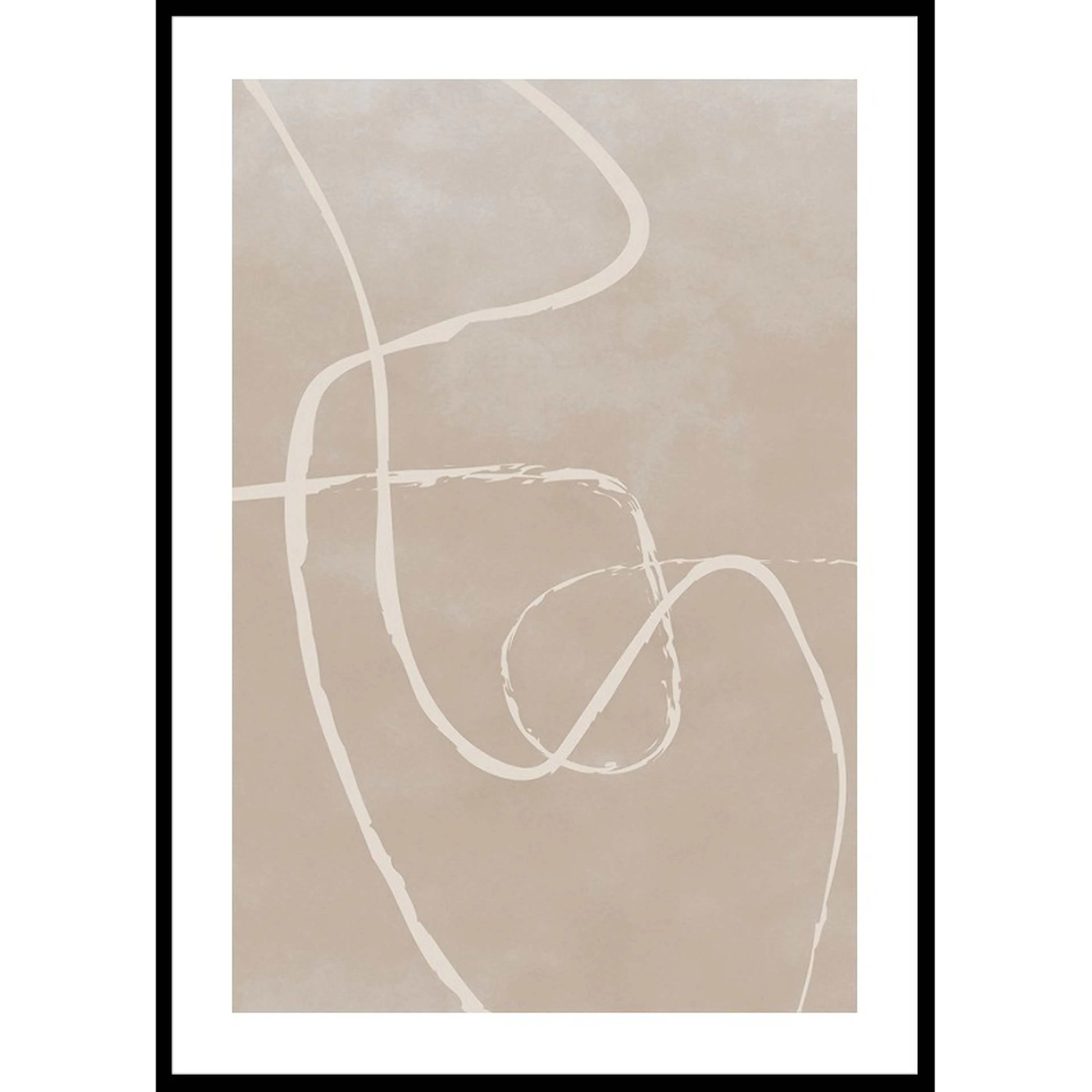 Poster Gallerix Line Art Inverted No1