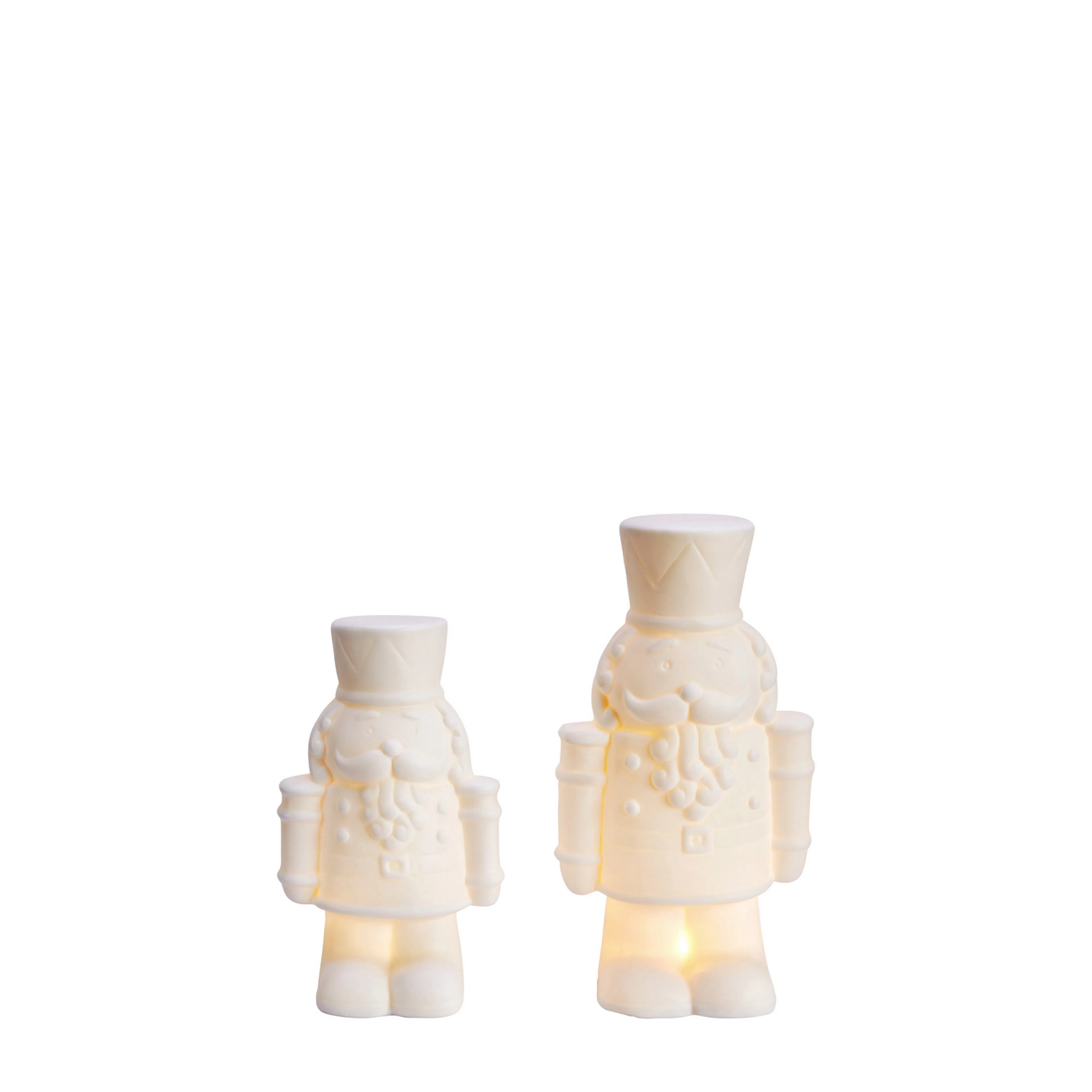 Bordsdekoration Markslöjd Finn 2st Nötknäppare i Keramik ink LED-värmeljus