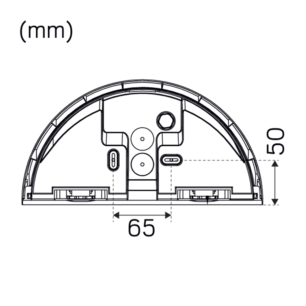 LED-Armatur Hide-a-lite Arc utan Uttag Vit