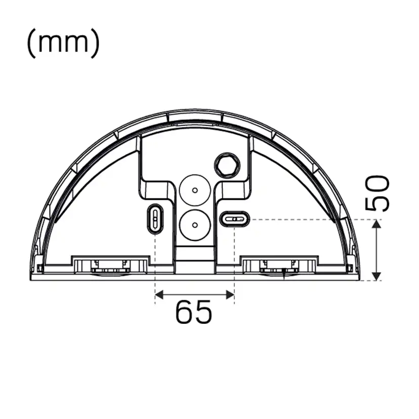 LED-Armatur Hide-a-lite Arc utan Uttag Vit