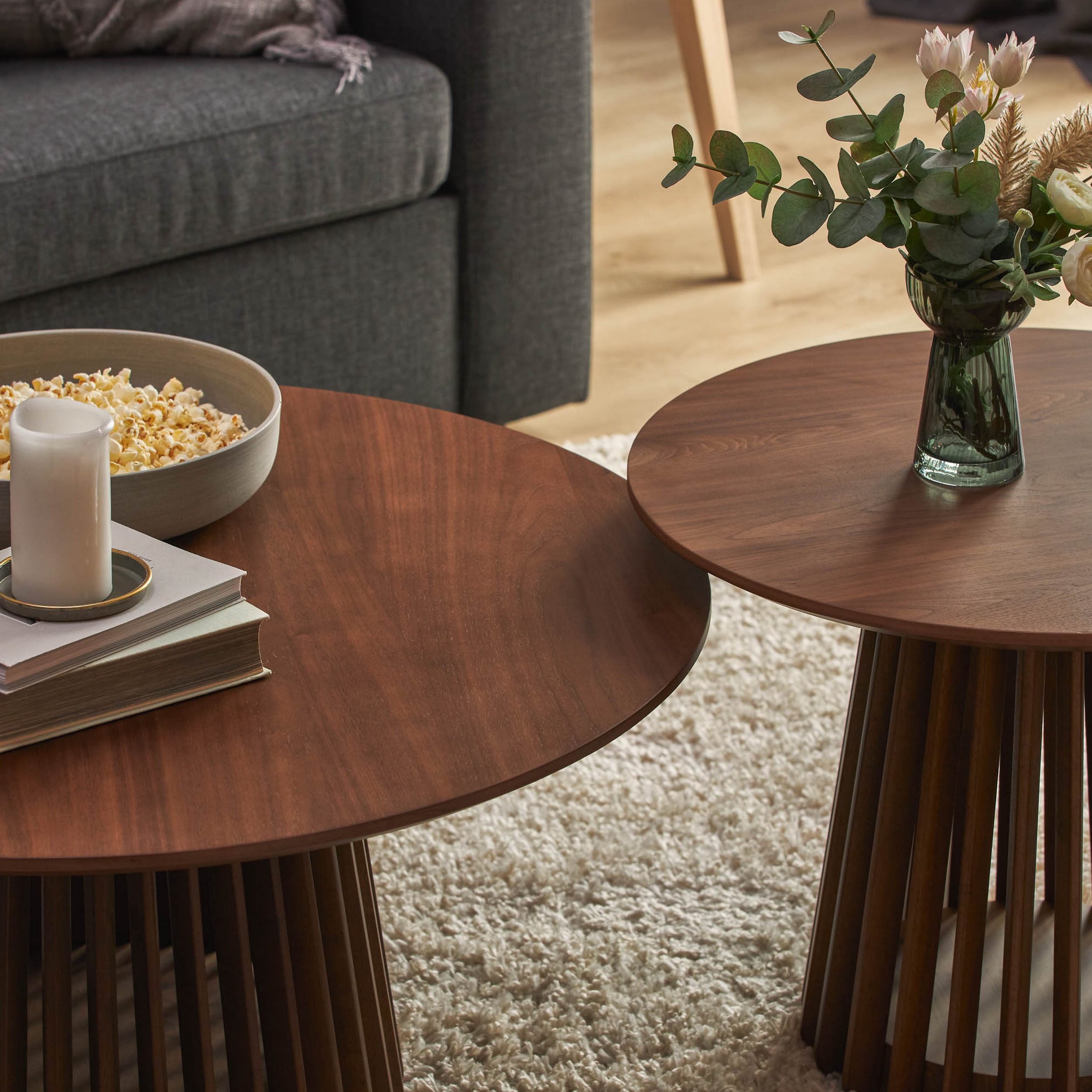 Soffbord Bark Peyra Runt Bord 86cm