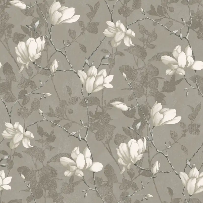 Tapet Boråstapeter InBloom Lilly Tree 7227 EasyUp, Mönstrad Nickel