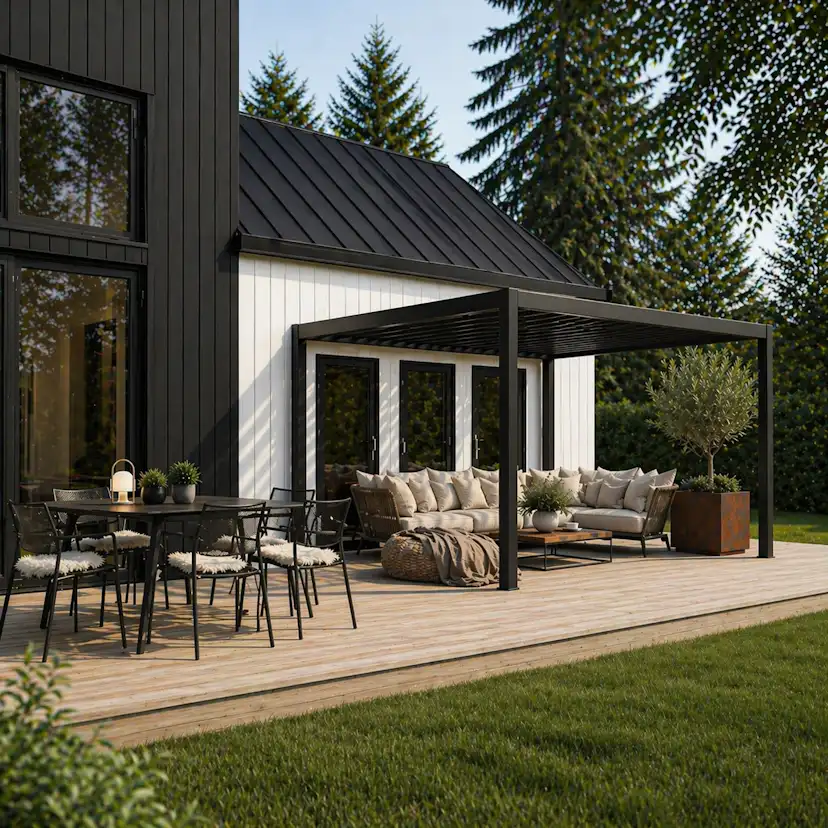 Pergola Jabo Tylösand 3x4 m Lamelltak