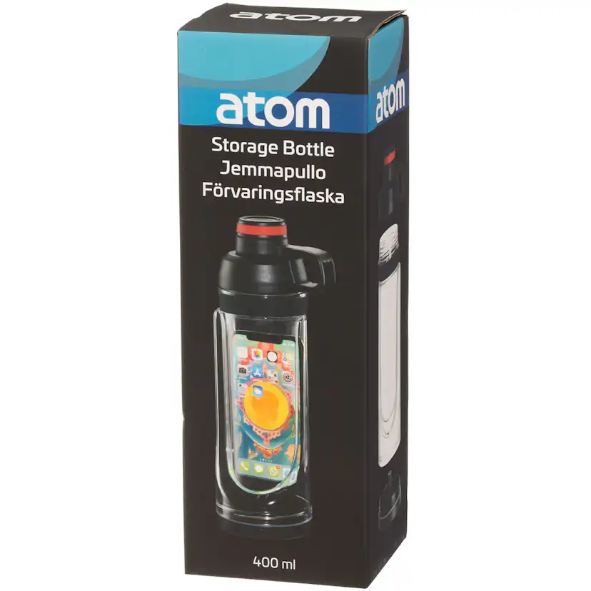Vattenflaska med Förvaring Atom 400 ml