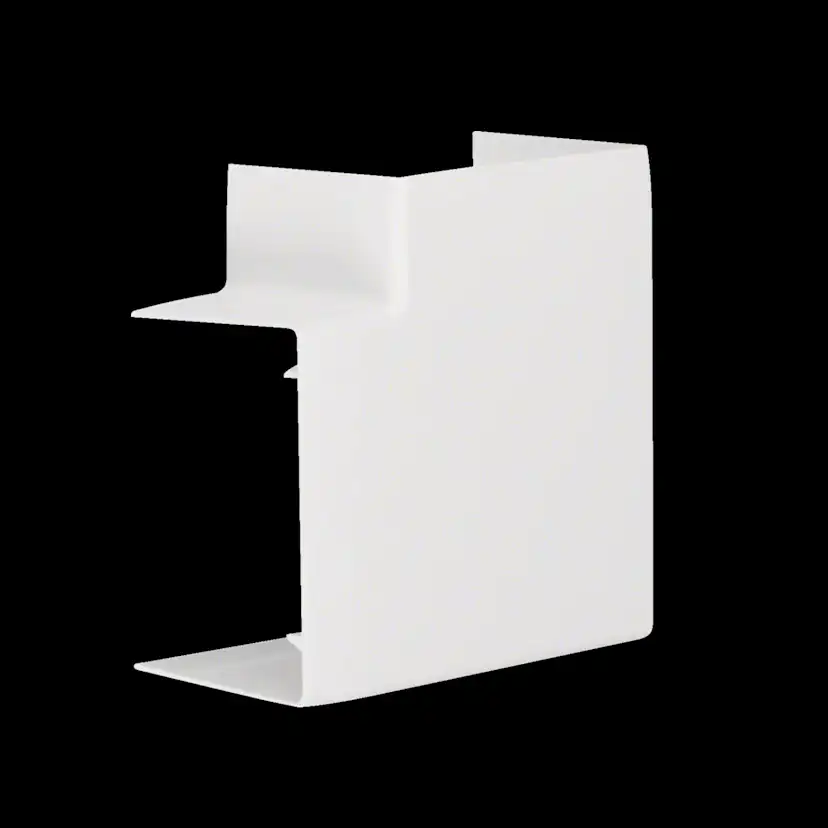 L-Vinkel till Matarkanal Hager Flexibel LF/LFH 60 x 90 mm Halogenfri Vit RAL 9016