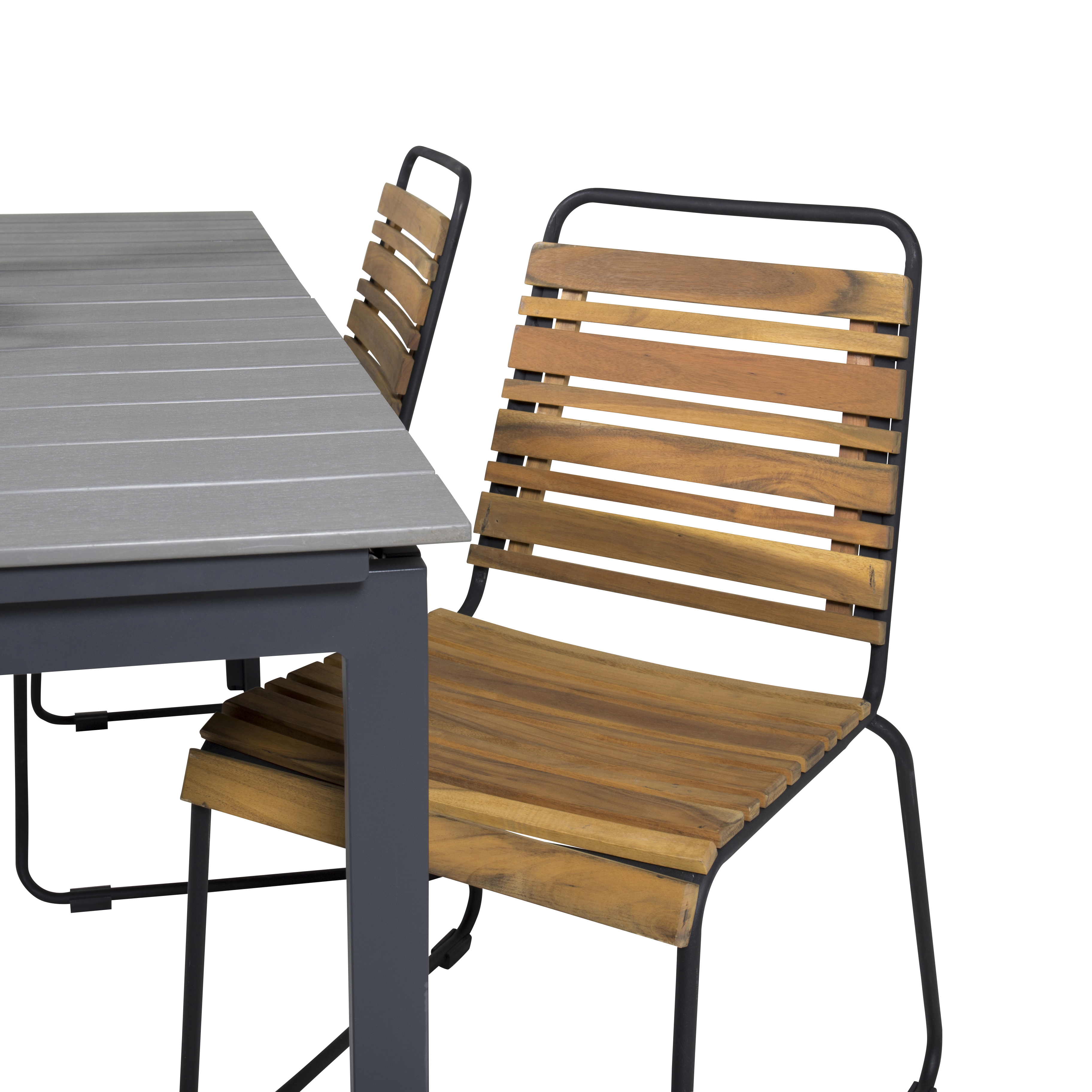 Matgrupp Venture Home Lova 160/240 med 4 Berfin Matstolar