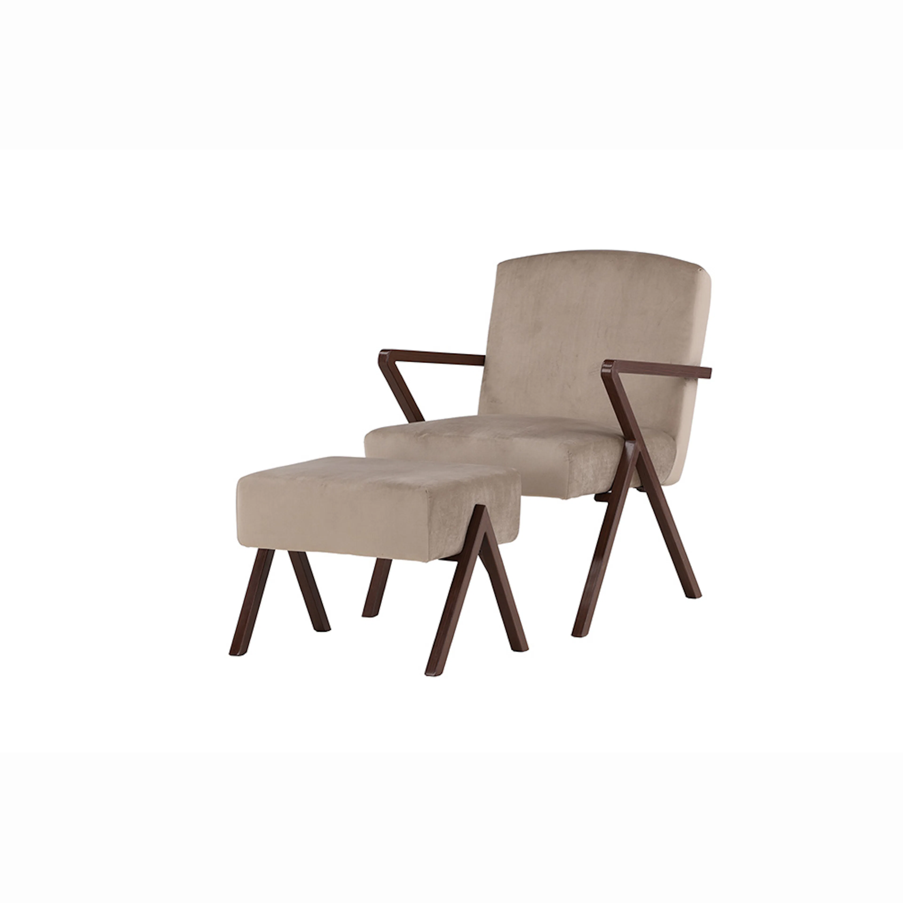 Fåtölj Vind Greby med Fotpall