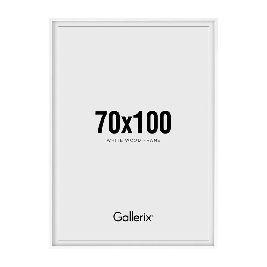 Tavelram Vit 70x100 Trä 70x100 cm