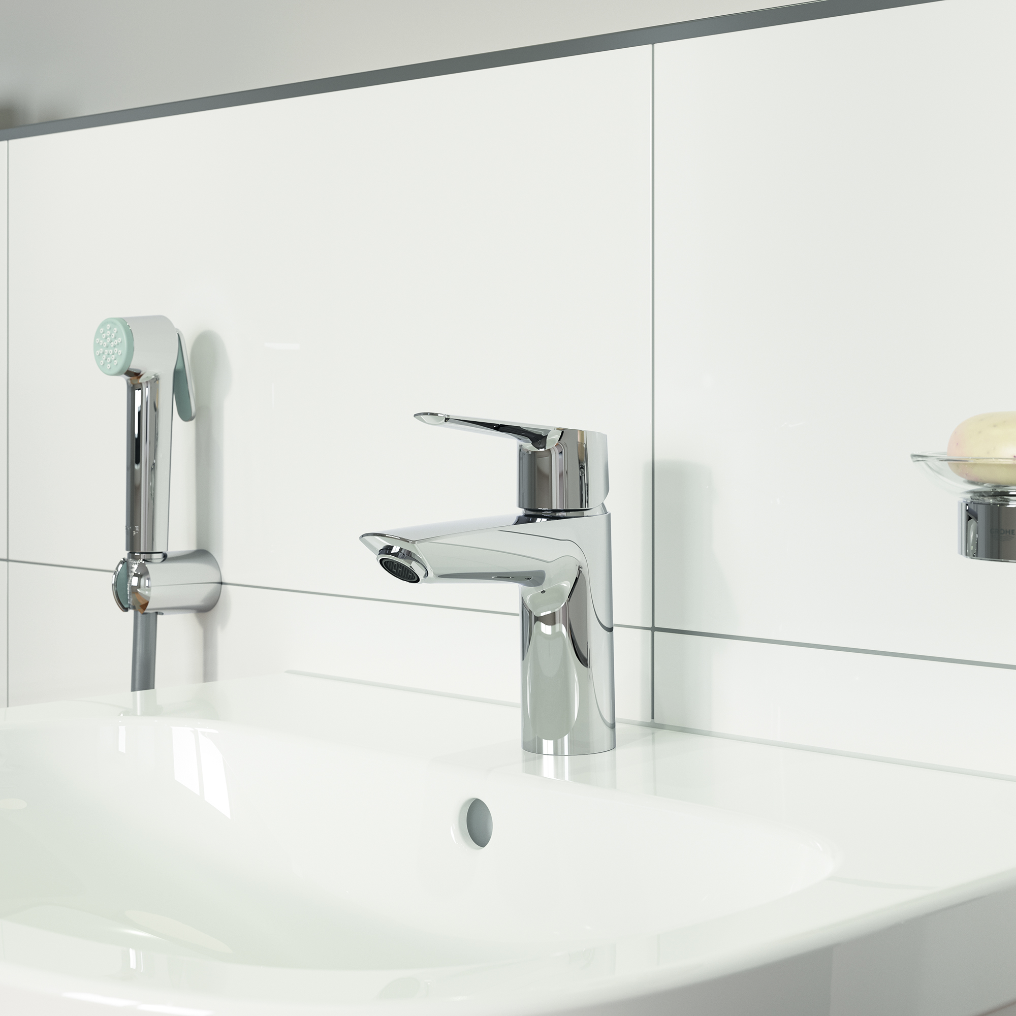 Tvättställsblandare Grohe Start med Handdusch