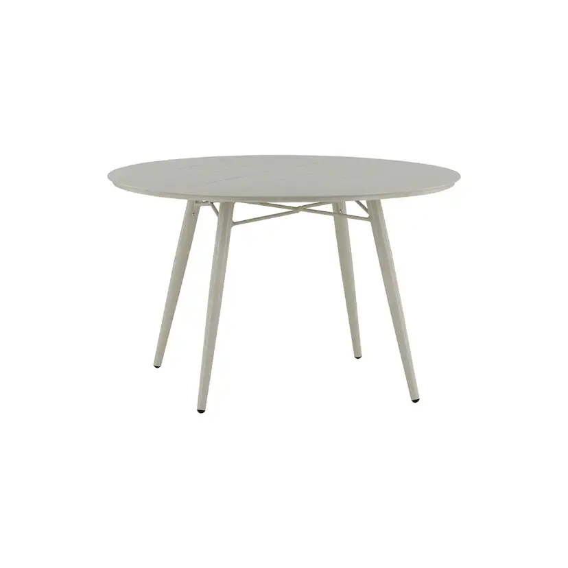 Utebord Venture Home Lina Ø120 cm Matbord i Trä & Aluminium, Beige