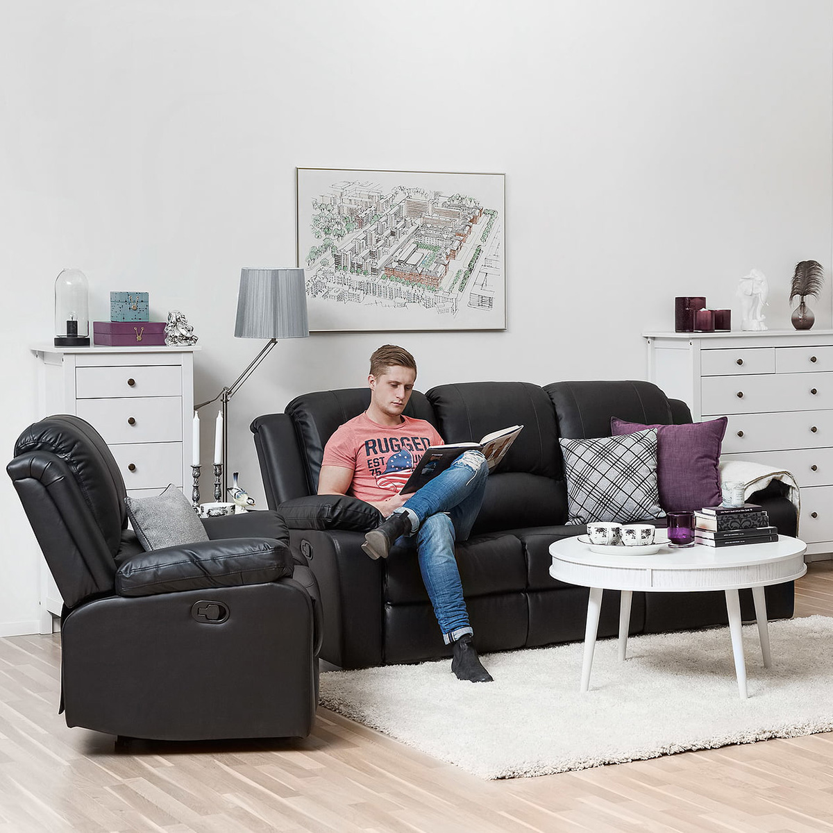 Soffgrupp  Bloomington Norbo 3-sits med Fåtölj