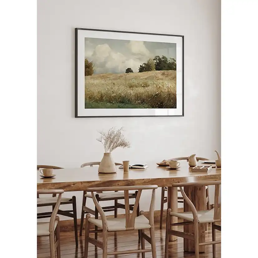 Poster Gallerix Sädesfält Landskapsstudie By Gustaf Rydberg