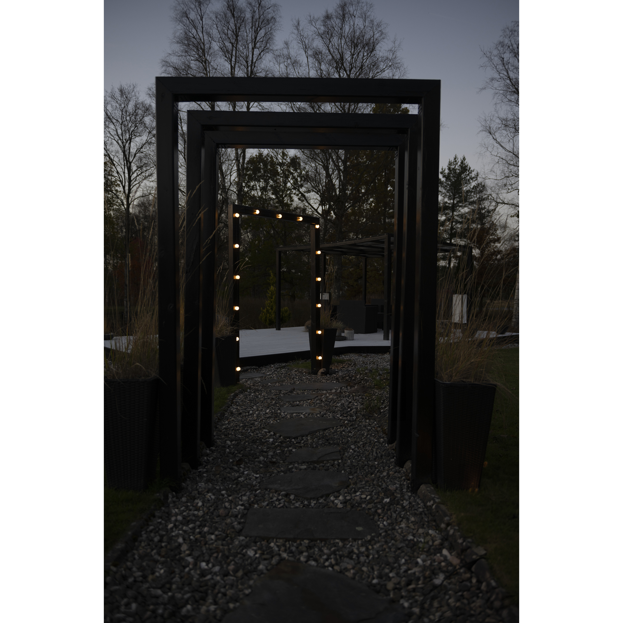 Ljusslinga Gnosjö Konstsmide 30st LED-opallampor Varmvit 2700K Utomhus