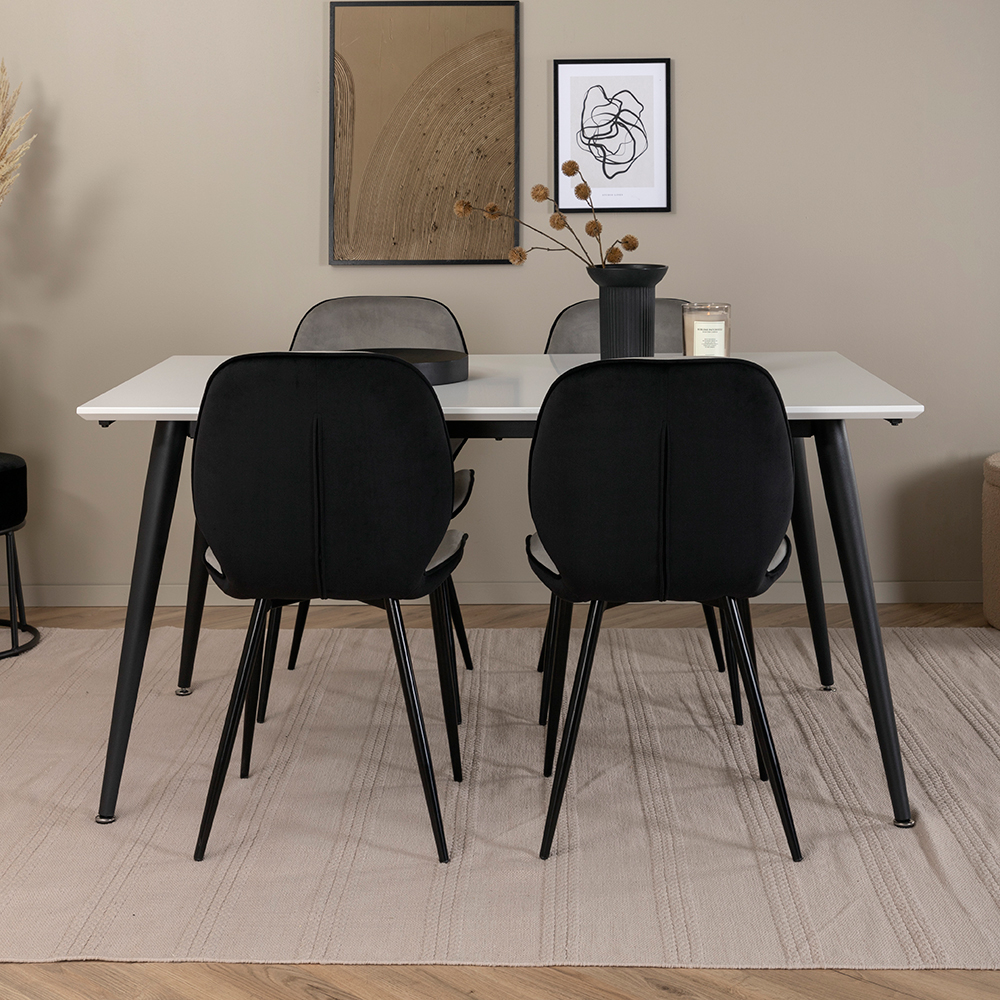 Matgrupp Venture Home Jolie med 4 Elisa Stolar