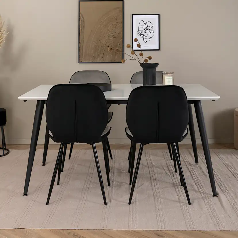 Matgrupp Venture Home Jolie med 4 Elisa Stolar