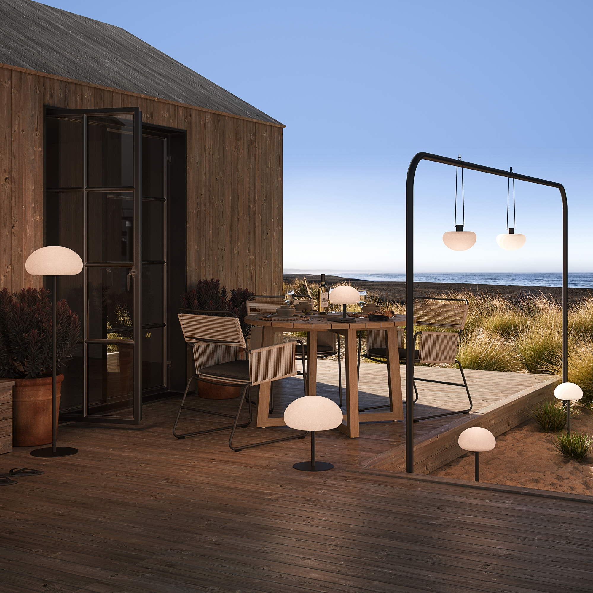 Taklampa Nordlux Sponge Svart/vit