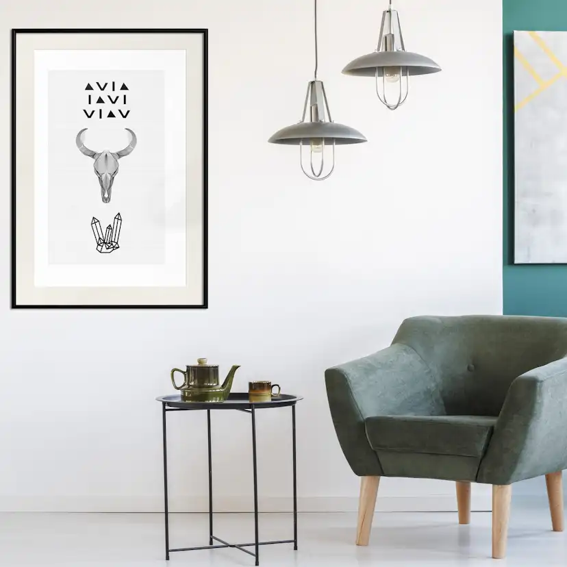 Poster Artgeist Affisch Animal Skull