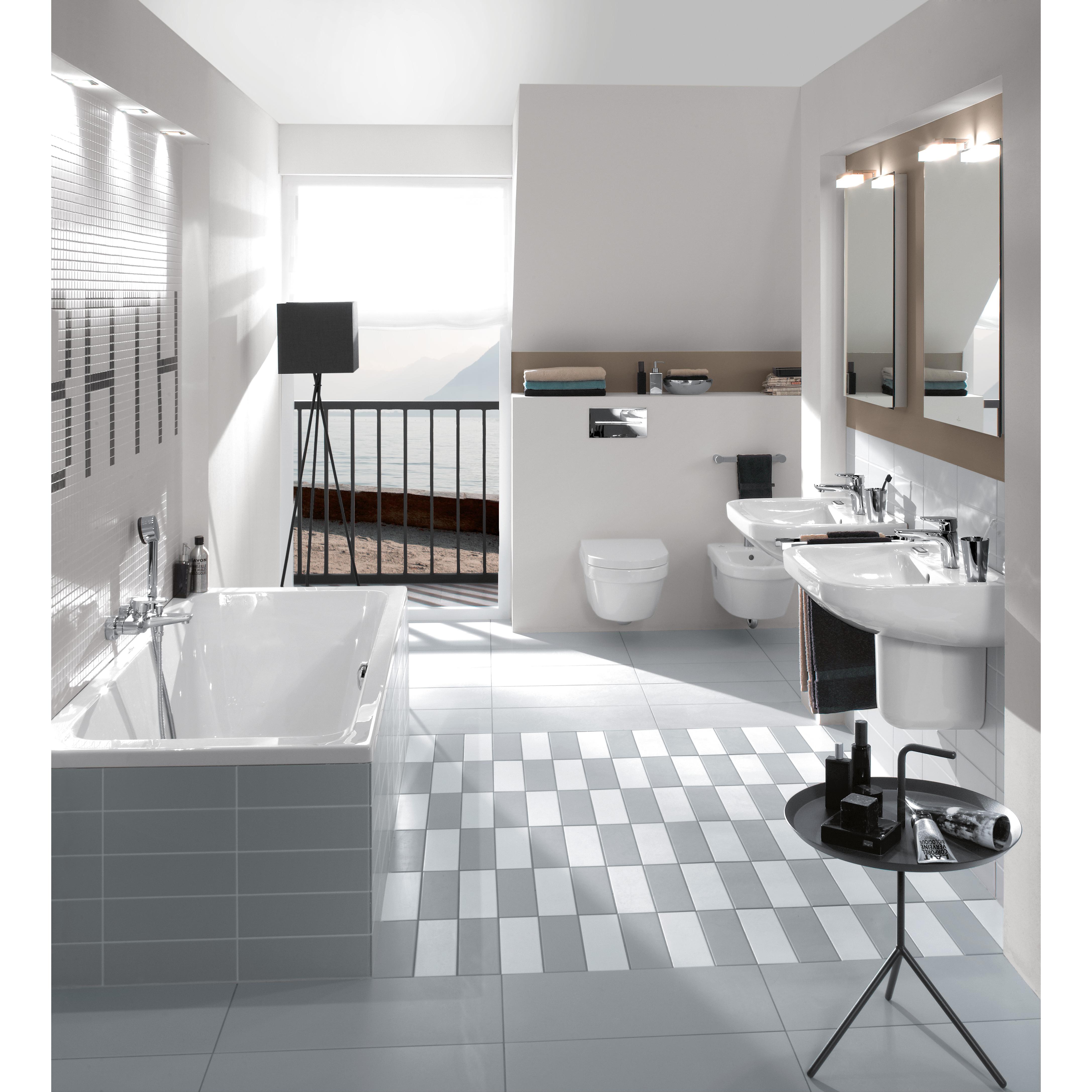 Spolknapp Villeroy & Boch ViConnect installationssystemen 92 Antracit Matt