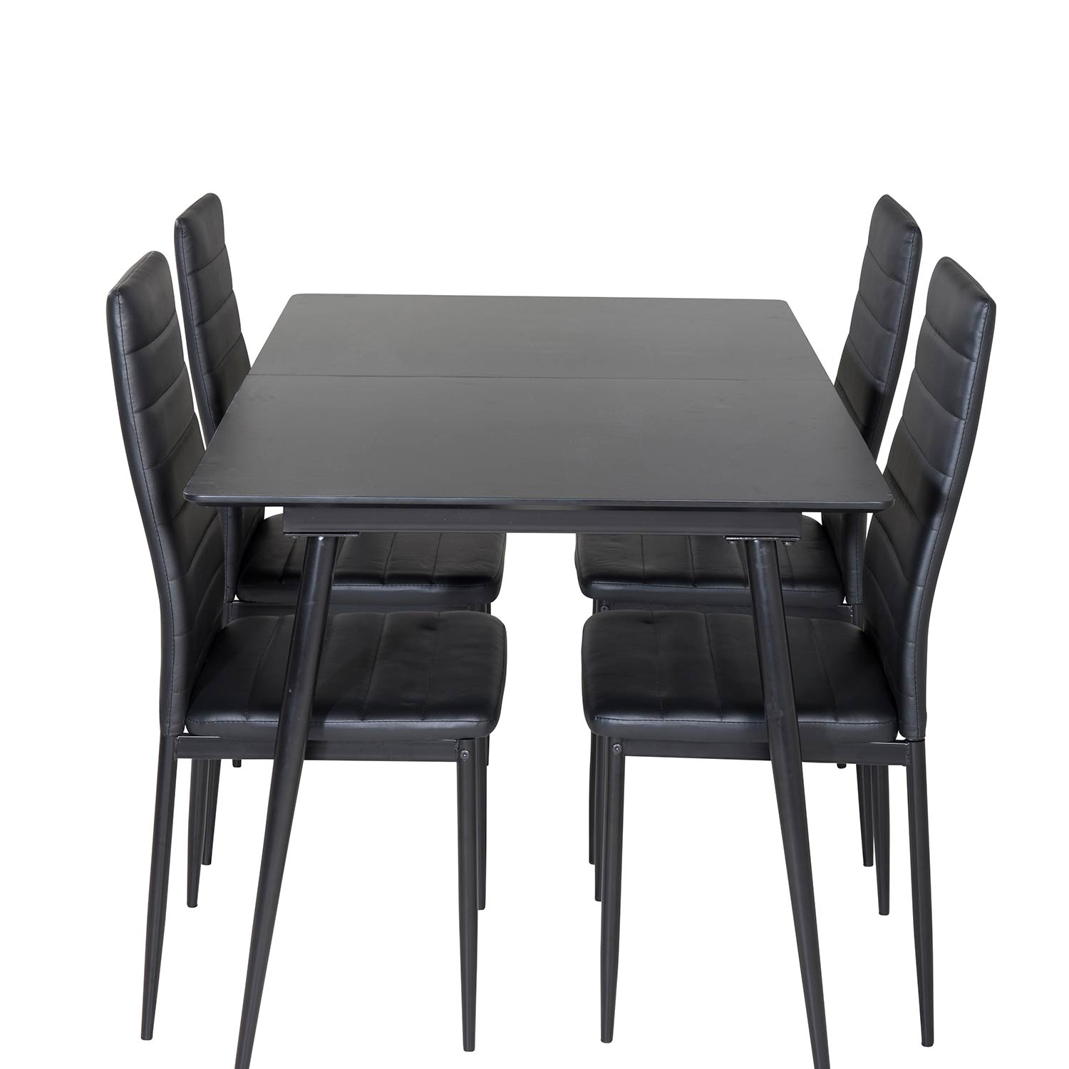 Matgrupp Venture Home Silvia med Iläggsskiva och 4 Sly Stolar