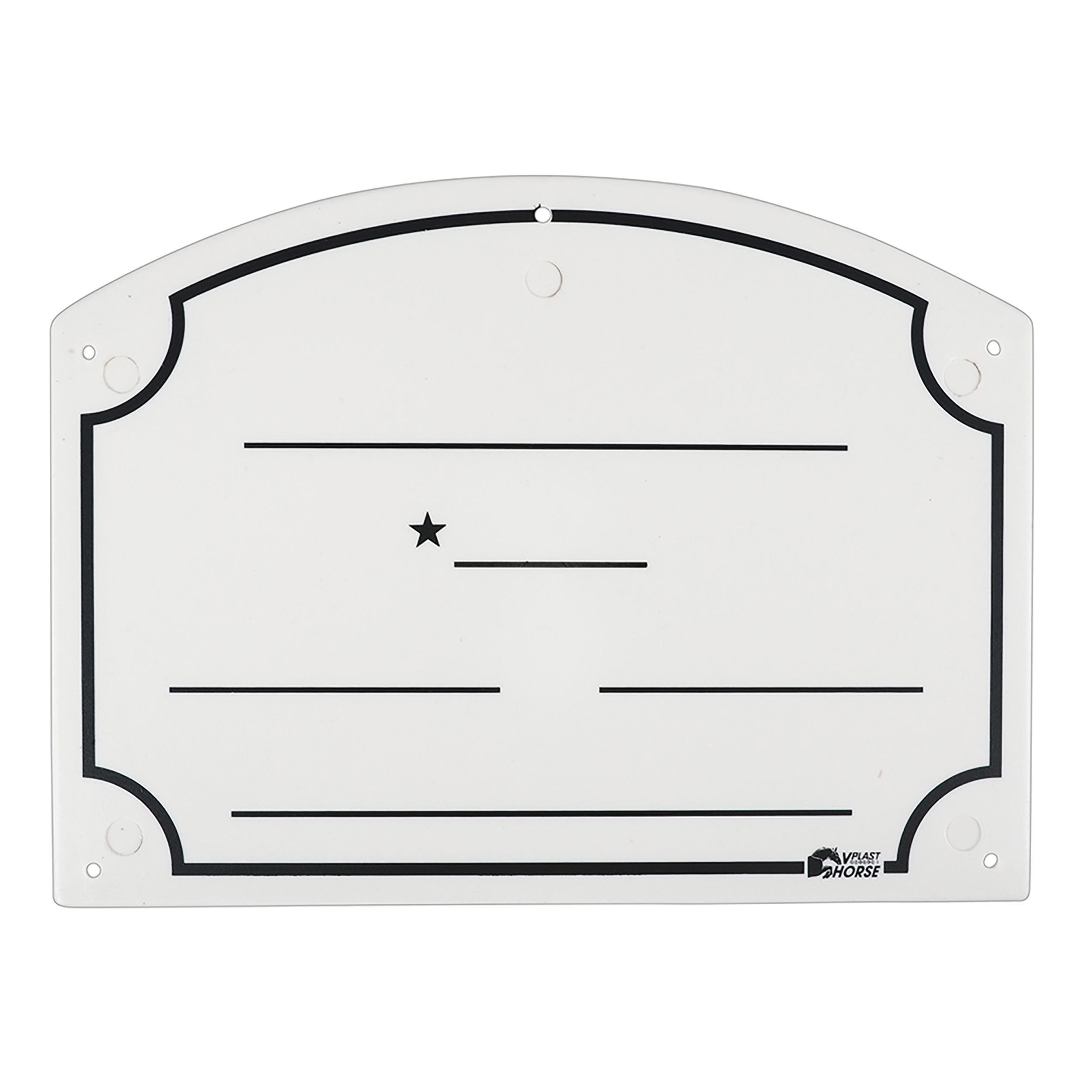 Boxskylt V-Plast Namntavla