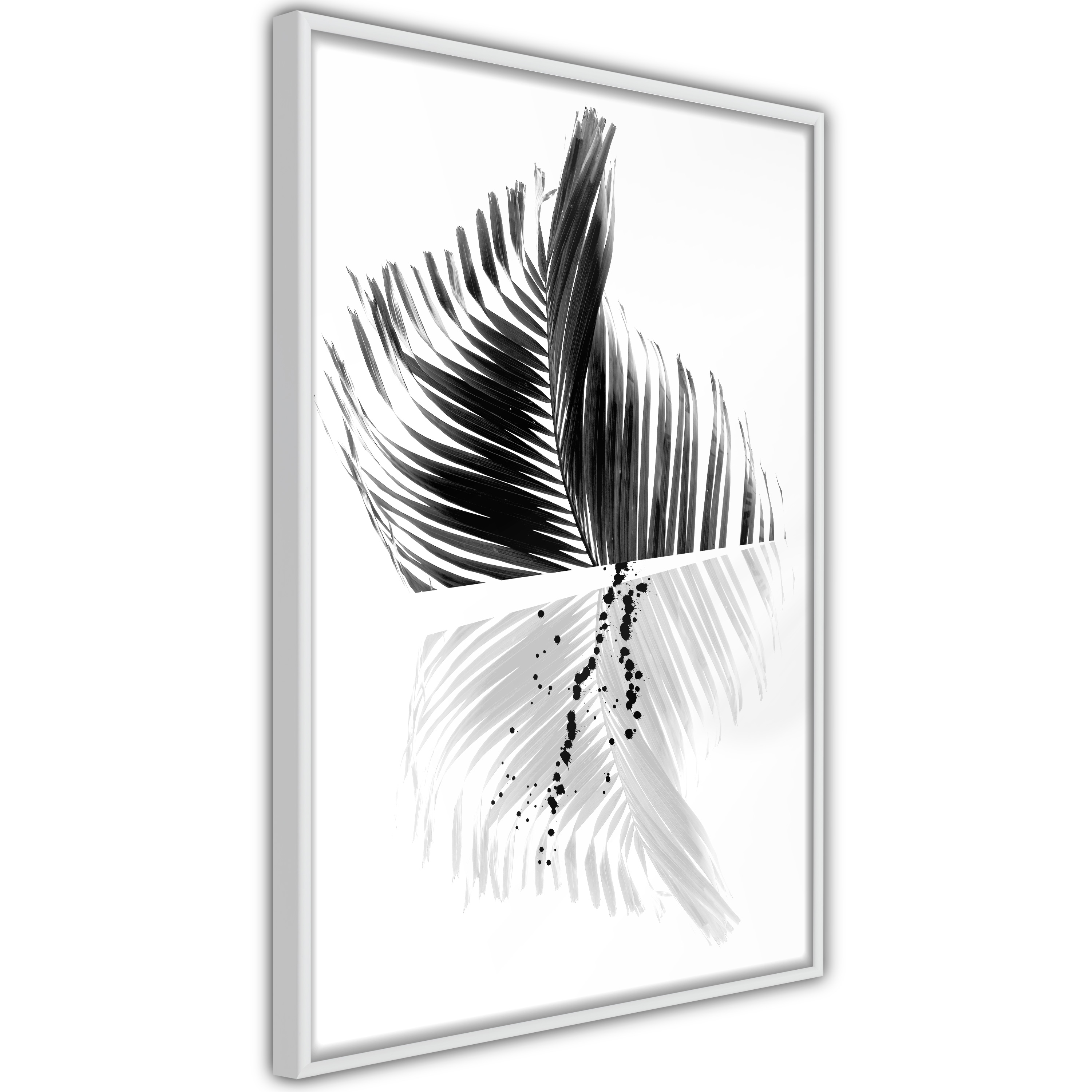 Poster Artgeist Affisch Black And White Palm