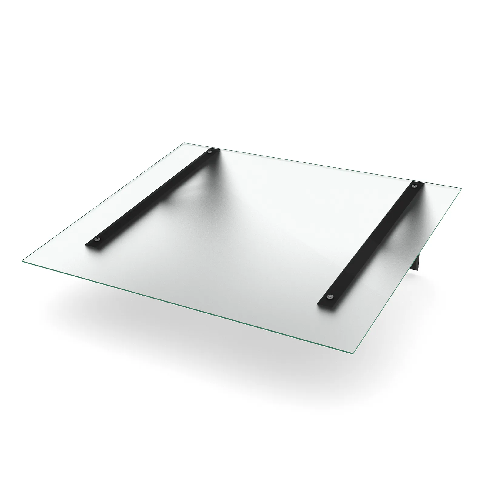 Console Delta Svart - Frosted Glass 6+6mm 1500x1200mm Svart - Frostat Glas 6+6 mm, 1500x1200 mm