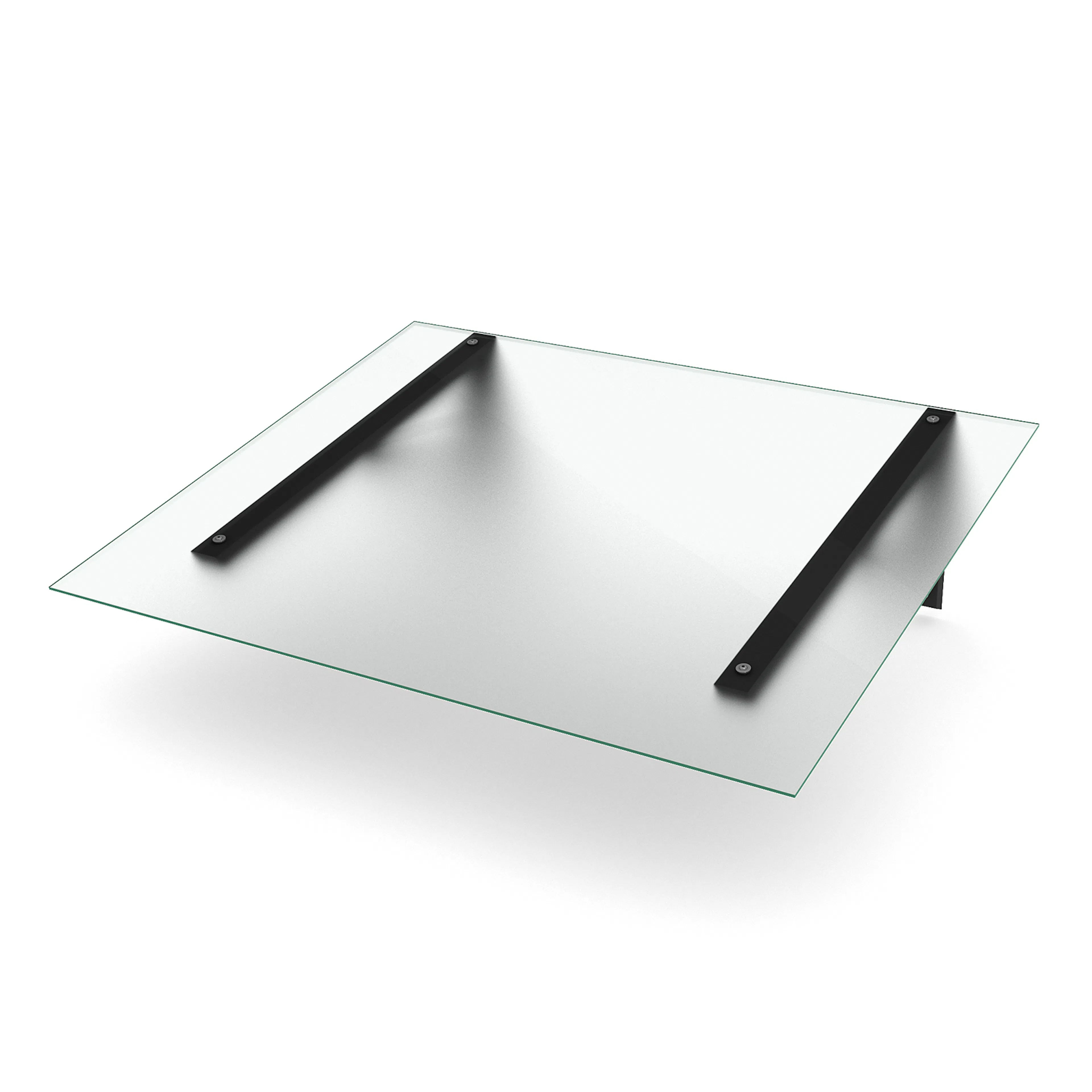 Console Delta Svart - Frosted Glass 6+6mm 1500x1200mm Svart - Frostat Glas 6+6 mm, 1500x1200 mm