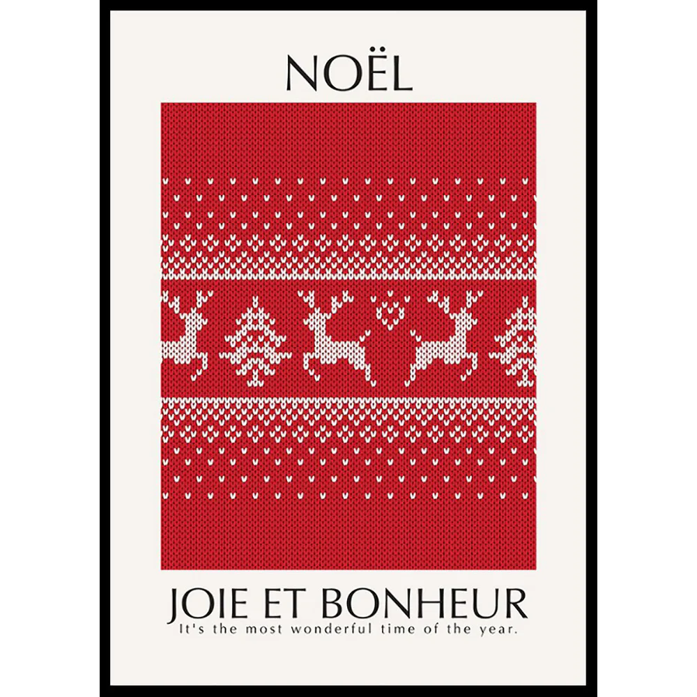 Poster Gallerix Noel Red No1