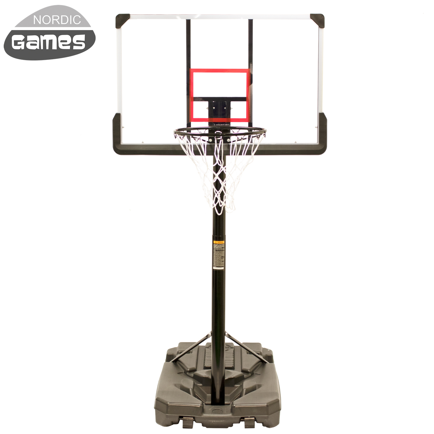 Basketställning Nordic Games Deluxe Svart Justerbar Basketkorg
