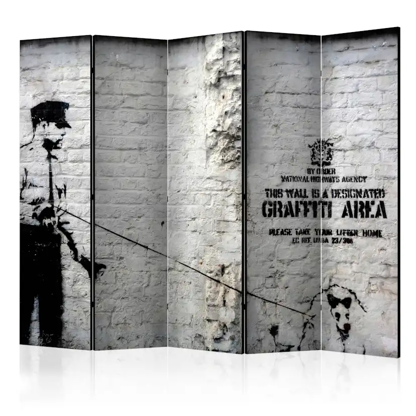 Rumsavdelare Arkiio Banksy Graffiti Area II 225x172 cm
