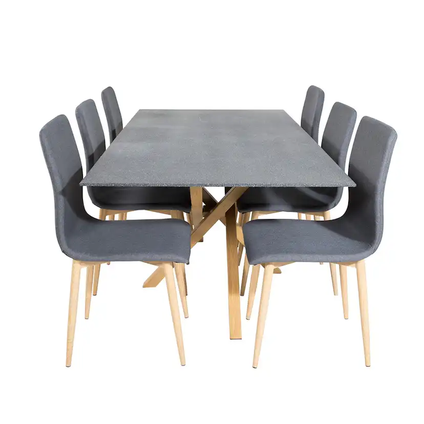 Matgrupp Venture Home Piata med 6 Walter Stolar Polyestertyg