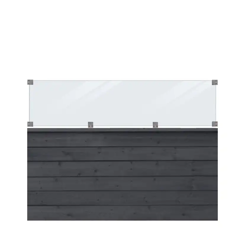 Skärm PLUS Klink med Glas 174x125
