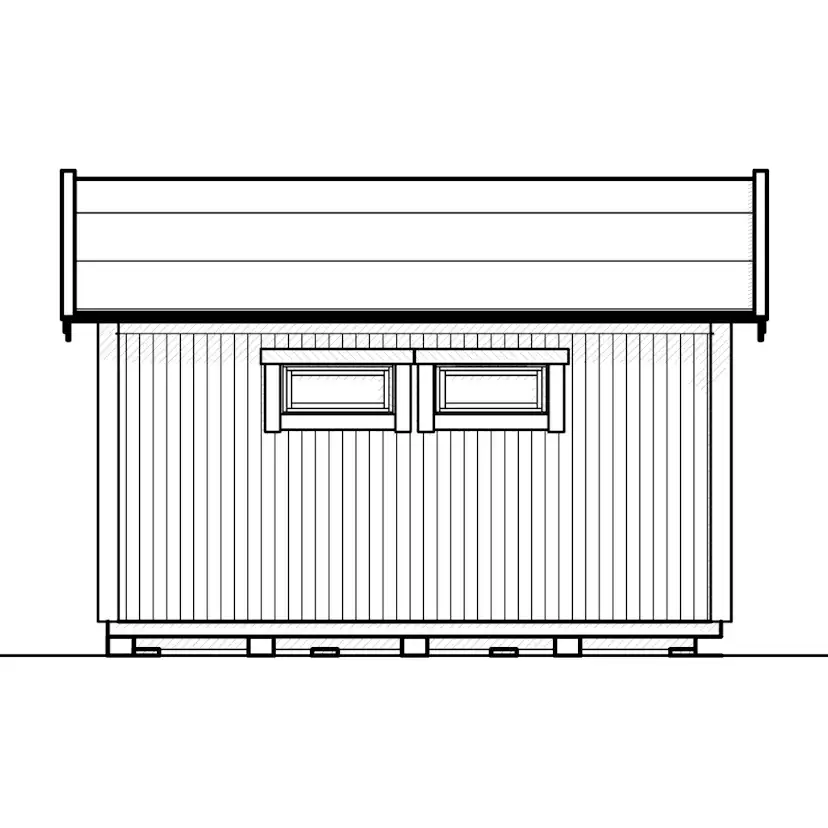 Attefallshus Vibostugan Njuta 20-4 19,6 m² Trähus