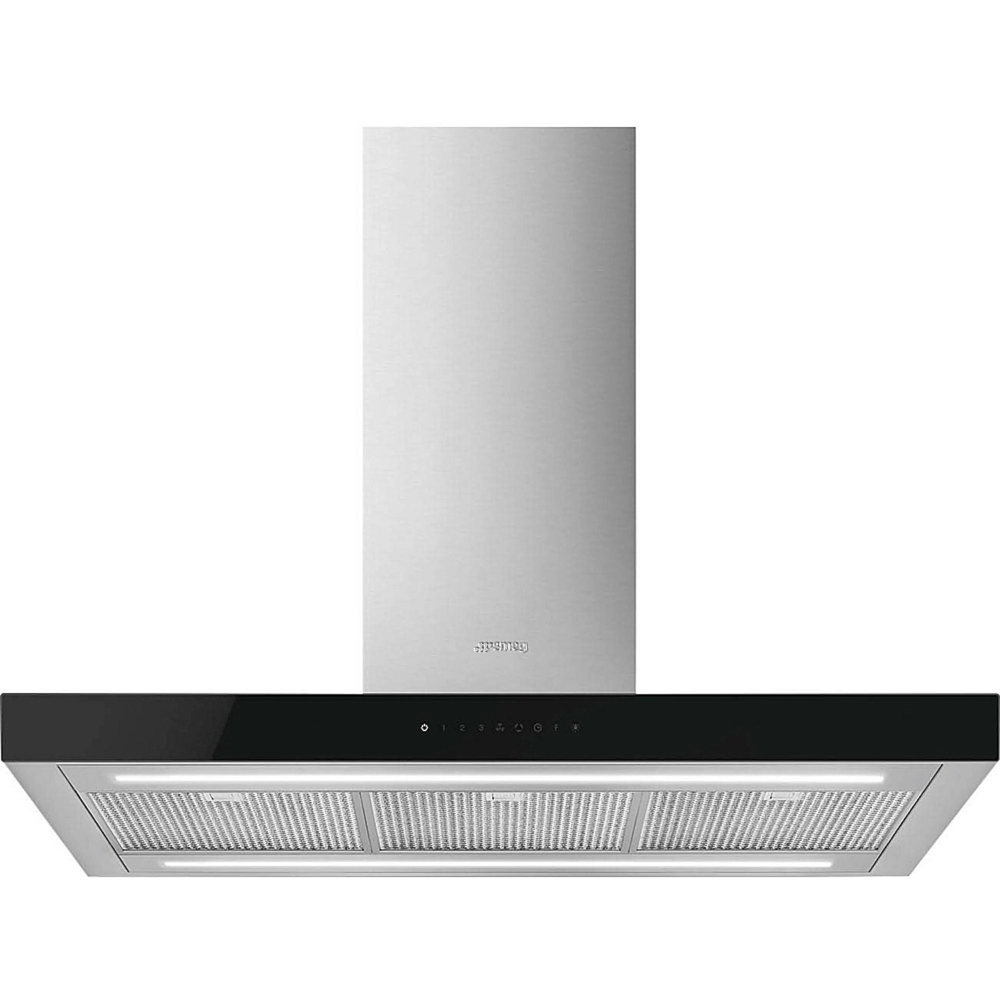 Frihängande Köksfläkt Smeg KBTI9L4VN Rostfri med LED-Belysning