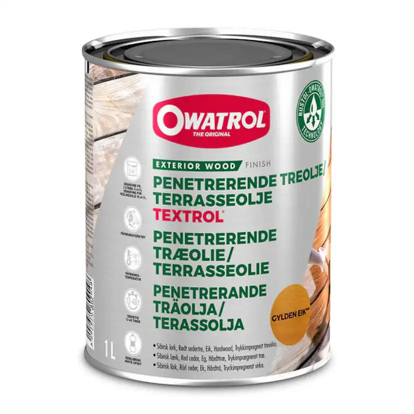 Träolja Owatrol Textrol Terrassolja 1 Liter