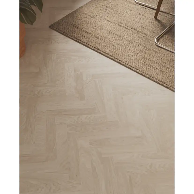 Trägolv Bjelin Härdad Ek Boden Classic Fiskben Powder White