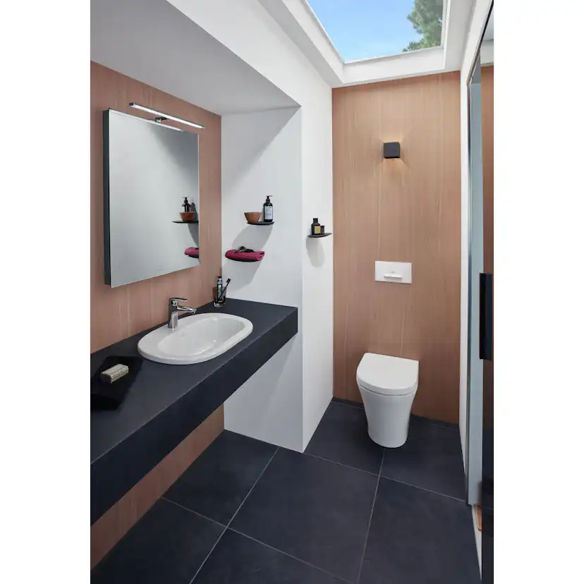 Spolknapp Villeroy & Boch ViConnect installationssystemen 92 Antracit Matt