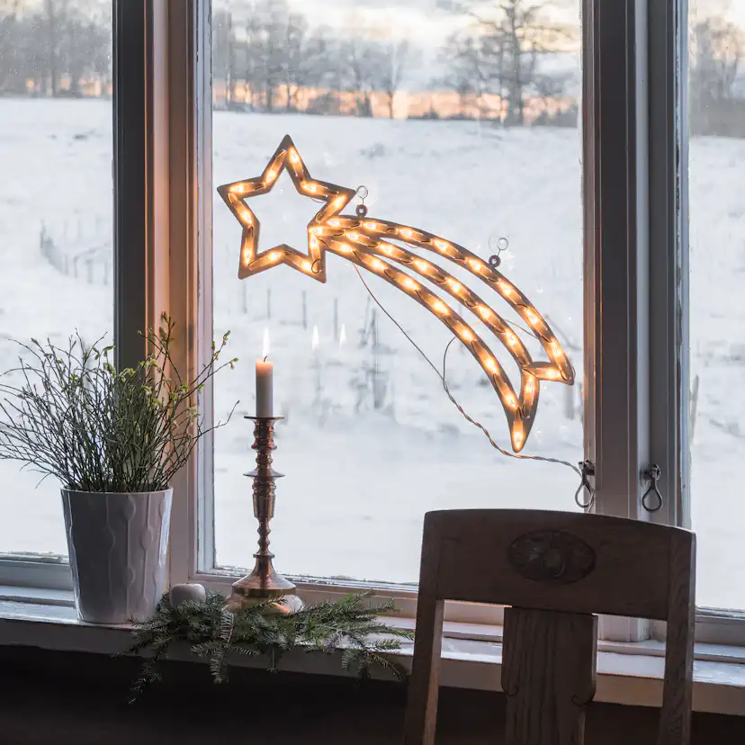Fönstersiluett Gnosjö Konstsmide Komet LED