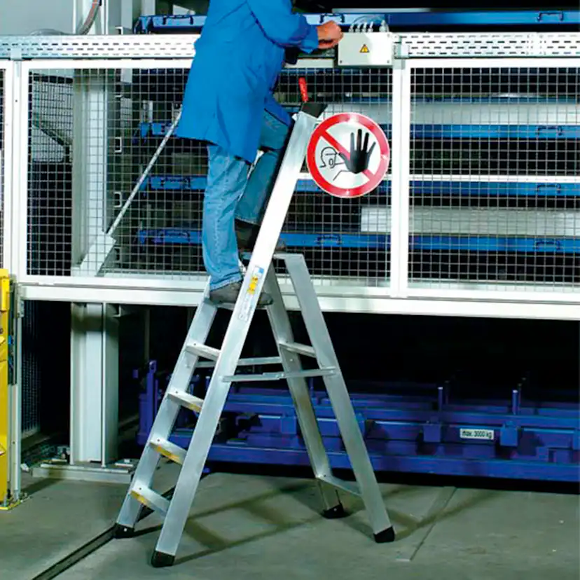 Trappstege Seventec 1 x 5 Plattformshöjd: 1,10 m, Antal steg: 5 st