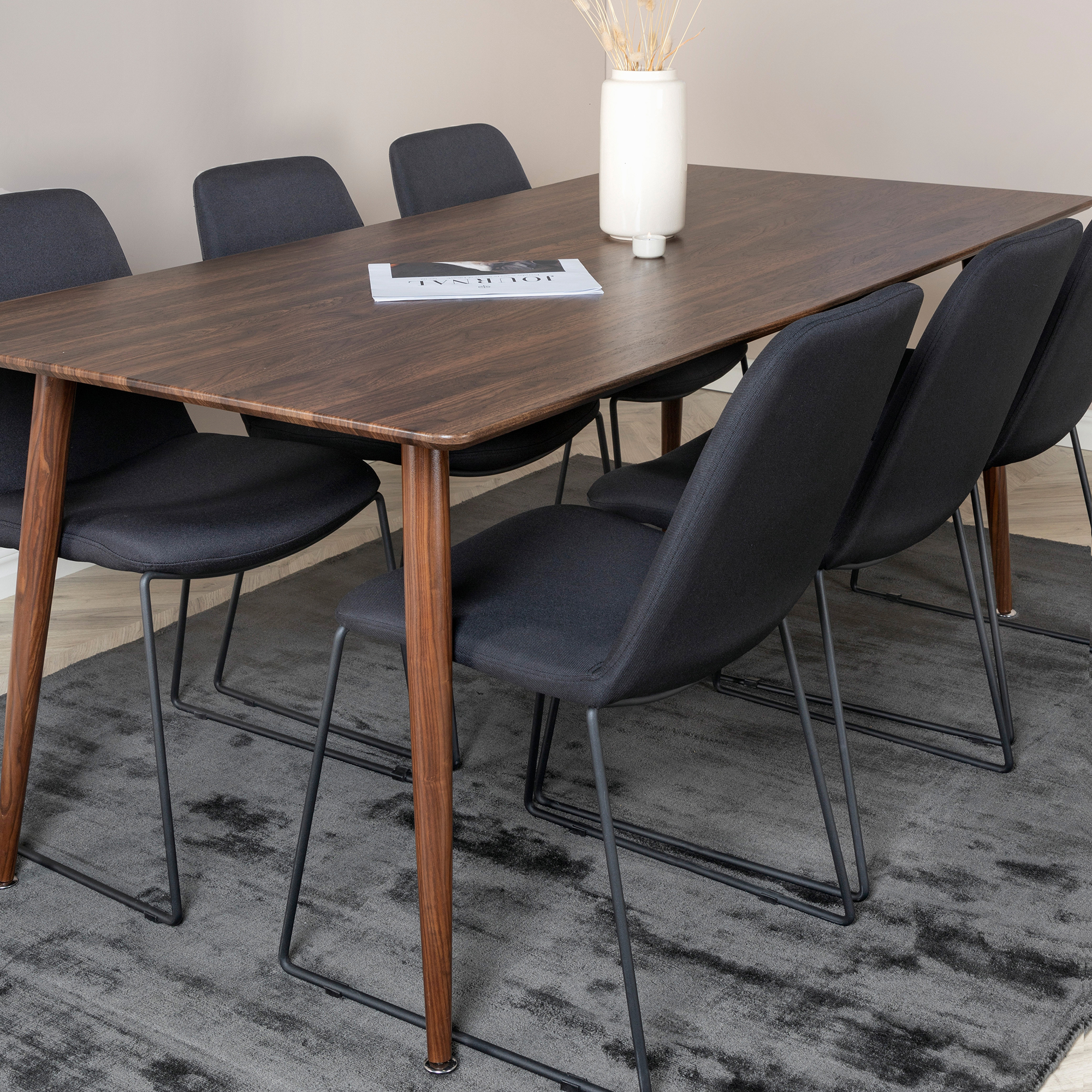 Matgrupp Venture Home Pobbie med 6 Muscot Stolar Polyestertyg