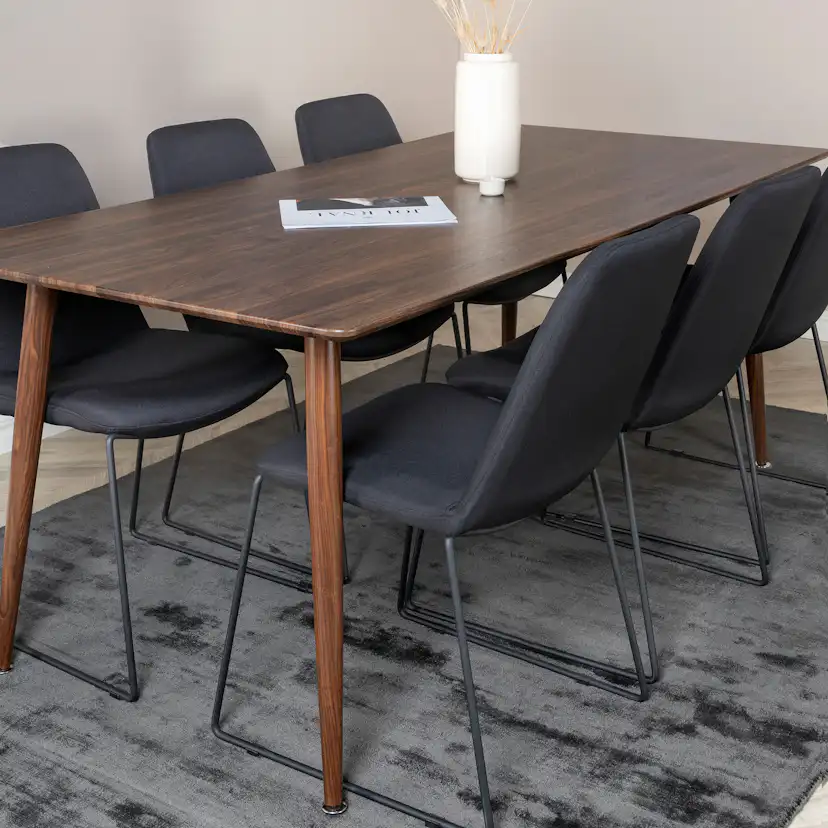 Matgrupp Venture Home Pobbie med 6 Muscot Stolar Polyestertyg