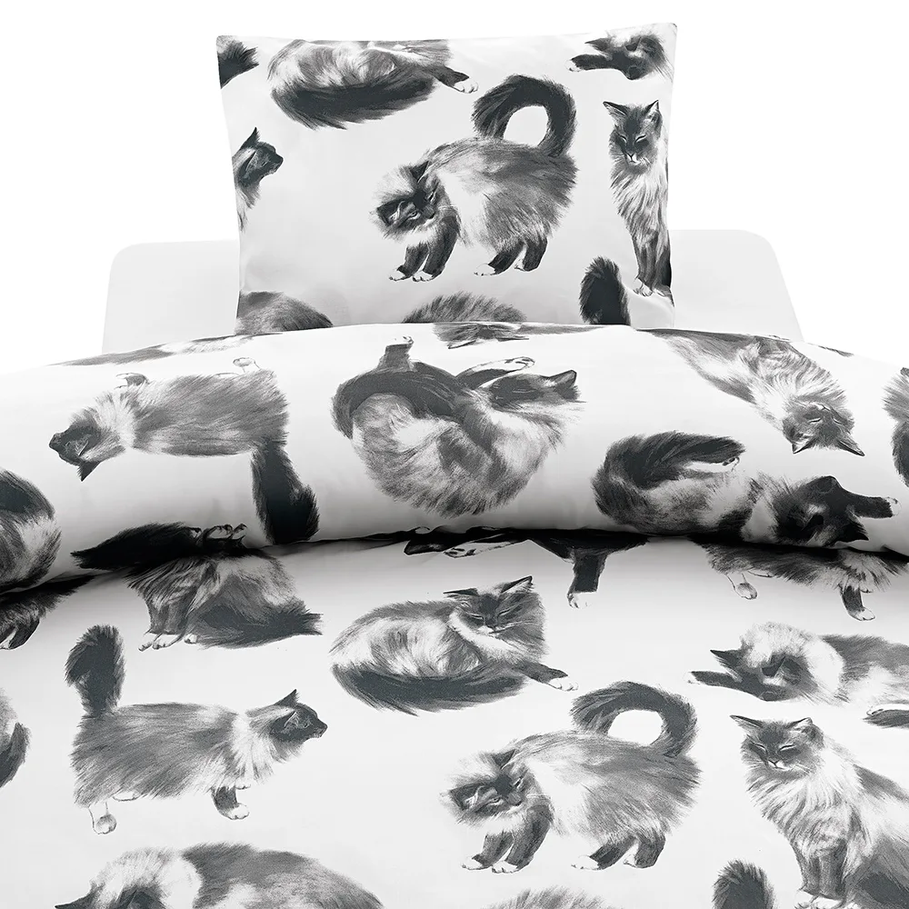 Påslakanset Borganäs of Sweden Julis Grå Enkelsäng