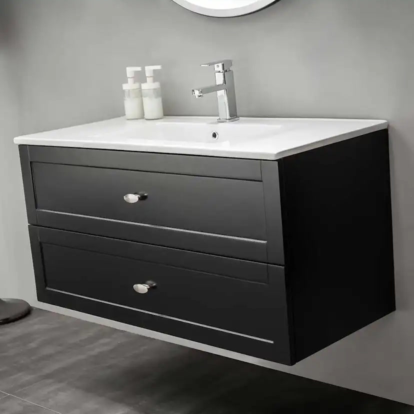 Tvättställskåp Bathlife Salig Svart