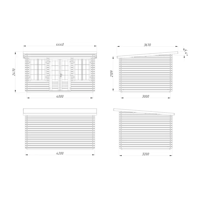 Stuga Palmako Lisa 11,5 m2